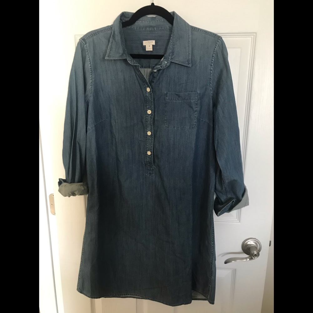 EUC J. Crew shirt dress - size Medium
